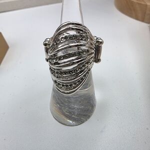 Paparazzi Silver Striped Women's Ring (931)